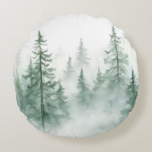 Misty Forest  ラウンドクッション (正面)