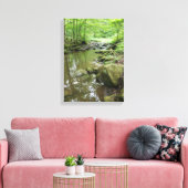Misty Forest Canvas Wall Art | Serene Nature キャンバスプリント (インサイチュ (リビング))