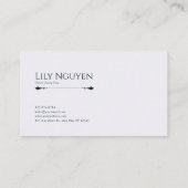 Misty Forest Gold Accented Serene Landscape 名刺 (裏面)