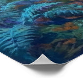 Misty Forest Mystic Path - Pastel Painting Style ポスター (角)