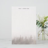  Misty forest Personalized Stationery  便箋 (スタンド正面)