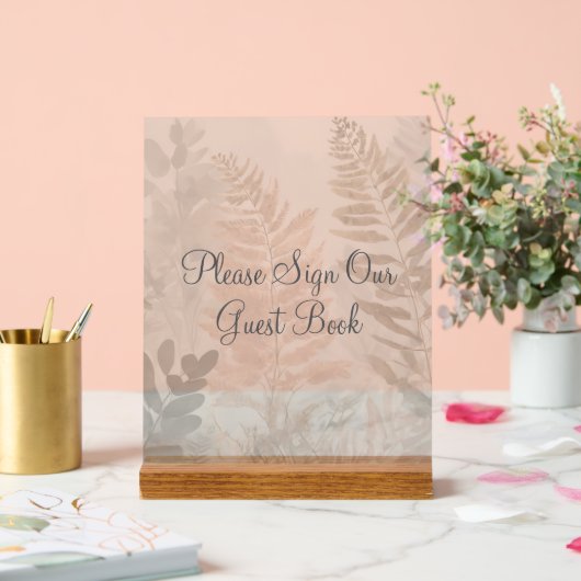 Misty Forest Wedding Acrylic Sign アクリルサイン (ウェディング)