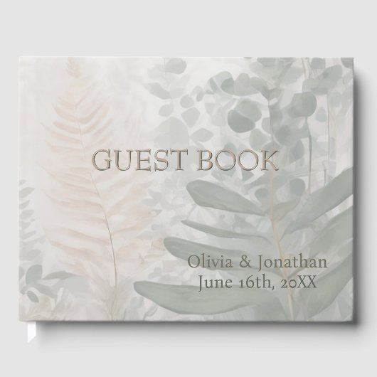 Misty Forest Wedding Guest Book ゲストブック (正面)