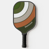 Misty Grove Circle Stripe with Name ピックルボールラケット (裏面)