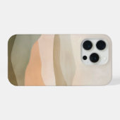 Misty Horizon Abstract Landscape – Minimal Neutral iPhoneケース (裏面横)