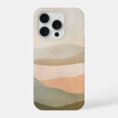 Misty Horizon Abstract Landscape – Minimal Neutral iPhoneケース (裏面)
