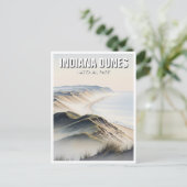 Misty Indiana Dunes National Park Travel ポストカード (スタンド正面)