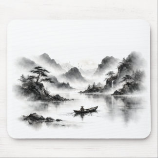 Misty Lake Mousepad マウスパッド
