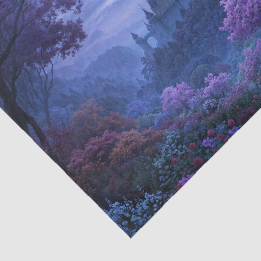 Misty Lavender Forest Gothic Castle 薄葉紙 (詳細)