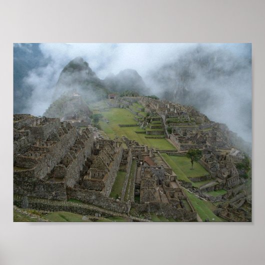 "Misty Machu Picchu" 14x10.5 poster ポスター (正面)