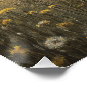 Misty Meadow Fawn Nature Print ポスター (コーナー)