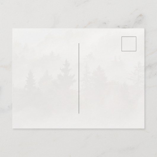 Misty morning at the valley ポストカード (裏面)