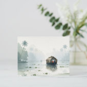 Misty Morning in Kerala India ポストカード (スタンド正面)