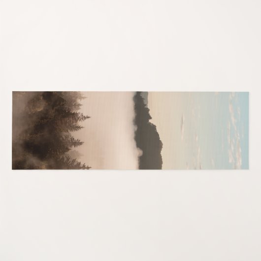 Misty morning & moon sky (reversible) ヨガマット (正面(横))