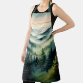 Misty Morning Mountain Pines エプロン (インサイチュ)