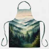 Misty Morning Mountain Pines エプロン (正面)