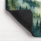 Misty Morning Mountain Pines マウスパッド (コーナー)