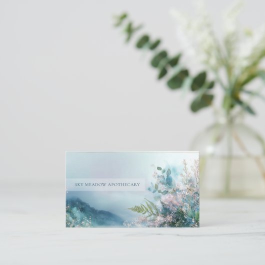 Misty Mountain Fern Gold Frame Serene 名刺 (スタンド正面)