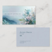 Misty Mountain Fern Gold Frame Serene 名刺 (正面/裏面)