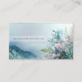 Misty Mountain Fern Gold Frame Serene 名刺