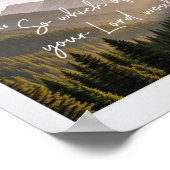 Misty Mountain Islamic Poster | Nature & Faith Wal ポスター (角)