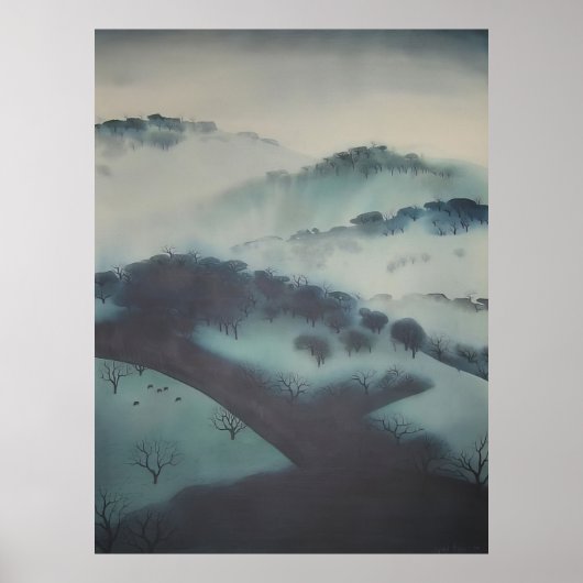 Misty Mountains - 1970; United States Eyvind Earl ポスター (正面)