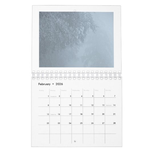 Misty Mountains 2026 Wall Calendar | Nature Fog  カレンダー (2月 2026)