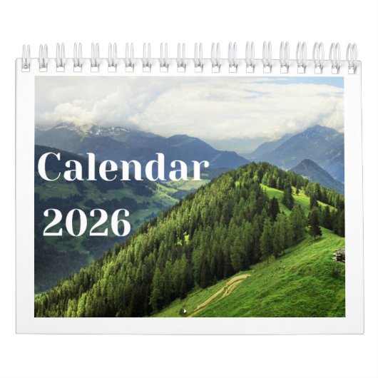 Misty Mountains 2026 Wall Calendar | Nature Fog  カレンダー (カバー)