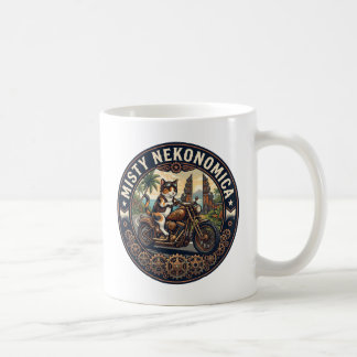 MISTY NEKONOMICA Bali Biker Cat Steampunk Mug コーヒーマグカップ
