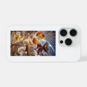 MISTY NEKONOMICA Samurai Cat Pumpkin Slice Anime i iPhoneケース (裏面横)