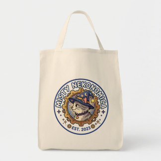 MISTY NEKONOMICA Steampunk Cat Wizard Canvas Tote トートバッグ