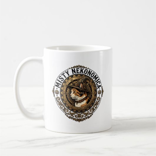 MISTY NEKONOMICA Steampunk Cat Wizard Mug コーヒーマグカップ (左)