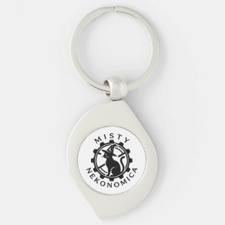 MISTY NEKONOMICA Steampunk Witch Cat Metal Keychai キーホルダー