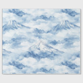 Misty Peaks – 水彩山岳風景画 (10) ラッピングペーパー (フラット)