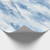 Misty Peaks – 水彩山岳風景画 (10) ラッピングペーパー (角)