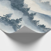Misty Peaks – 水彩山岳風景 (2) ラッピングペーパー (角)