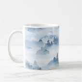 Misty Peaks – 水彩山岳風景 (5) コーヒーマグカップ (左)