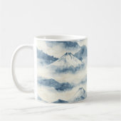Misty Peaks – 水彩山岳風景 (9) コーヒーマグカップ (左)