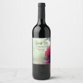 Misty Railroad Tracks写真 – イベントありがとう ワインラベル (正面)