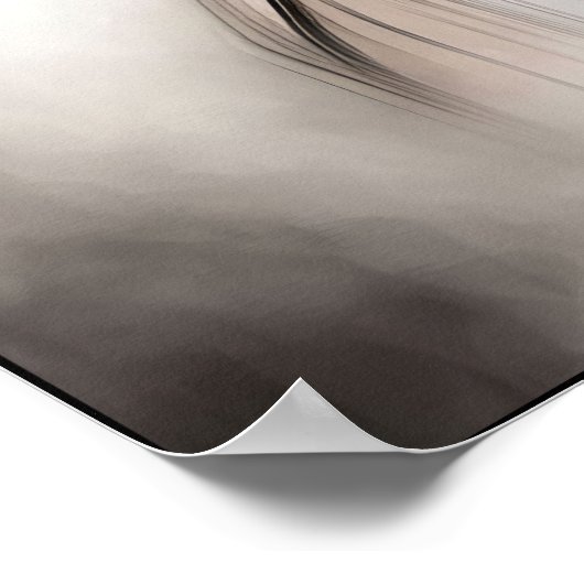 Misty Retro Portrait of Elegance ポスター (角)