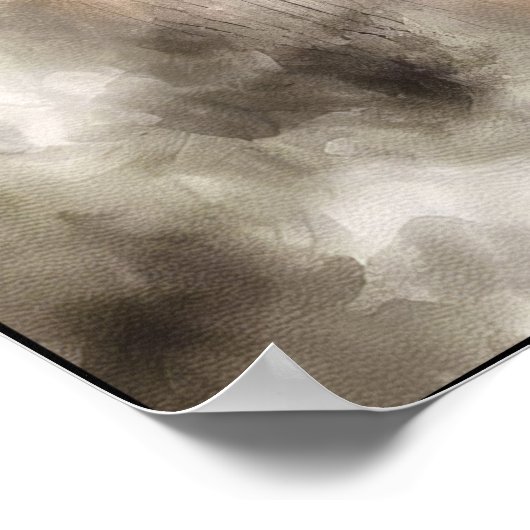 Misty Retro Portrait of Elegance ポスター (角)