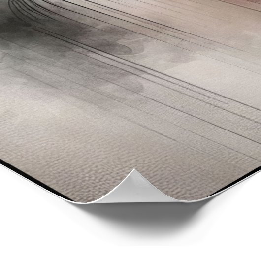 Misty Retro Portrait of Elegance ポスター (角)