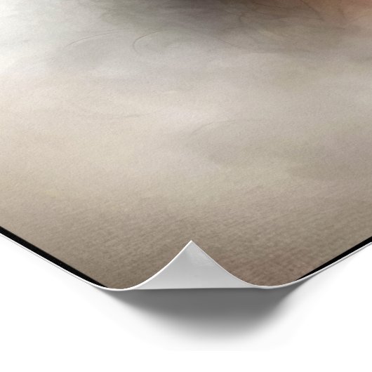 Misty Retro Portrait of Elegance ポスター (角)