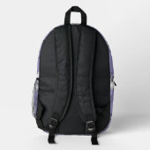 Misty Shamrocks Backpack – Trendy & Artistic プリントバックパック (裏面)