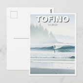 Misty Tofino Canada Surfer Travel ポストカード (正面/裏面)