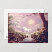 MISTY UNICORN by SHARON SHARPE ポストカード (正面/裏面)