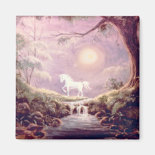 MISTY UNICORN by SHARON SHARPE マグネット (正面)