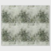 Misty Watercolor Forest Wrapping Paper ラッピングペーパー (フラット)