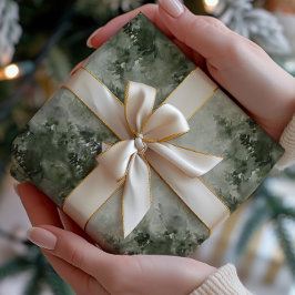 Misty Watercolor Forest Wrapping Paper ラッピングペーパー