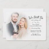 Misty We Still Do Photo Anniversary Invitation 招待状 (正面)